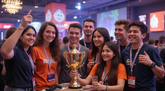 Jugadores celebrando una victoria en un evento de Nueeslim